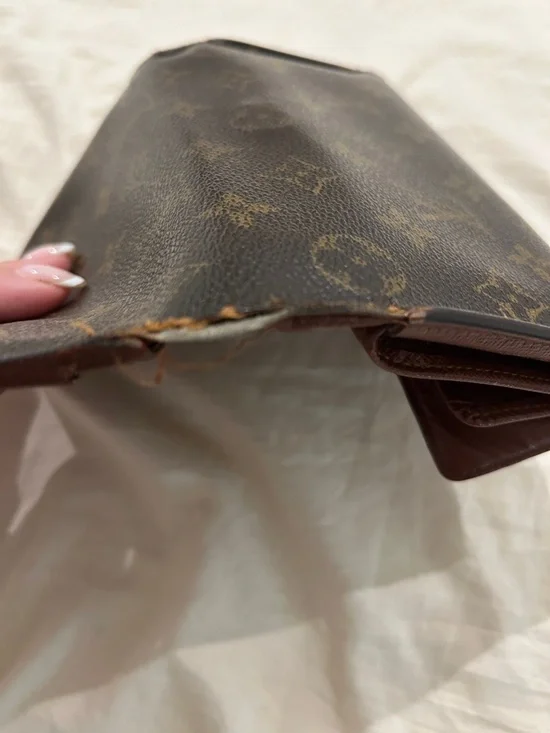 Louis Vuitton Monogram Canvas Flap Wallet — Dark Brown with Gold Hardware - Picture 5 of 10